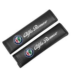 Premium Car Seat Belt Shoulder Pad Protector - Ultimate Comfort and Style (2pcs Carbon Alfa)