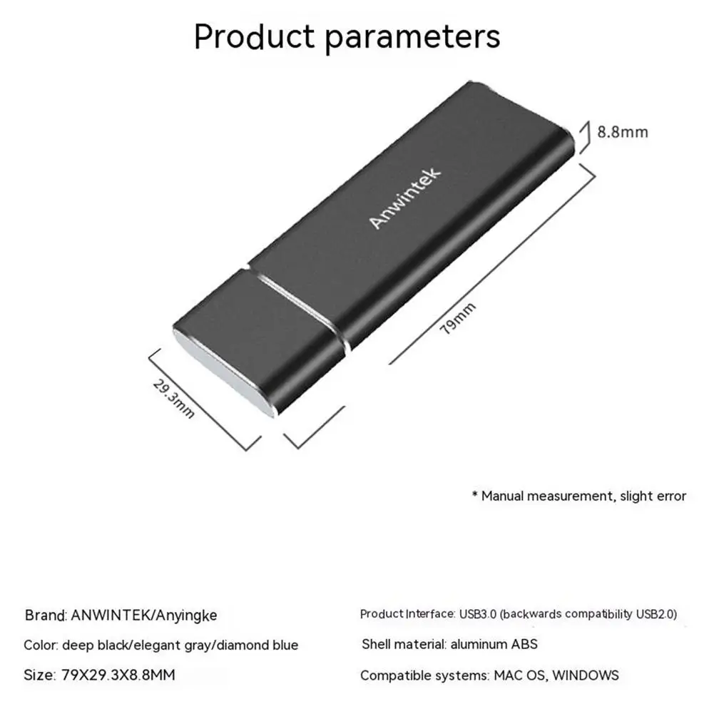 M.2 Ngff To Usb3.0 SSD Ŭ ָ Ʈ ϵ ũ ڽ, ޴ U ũ  Ngff To Usb3.0 ܺ  ڽ,  