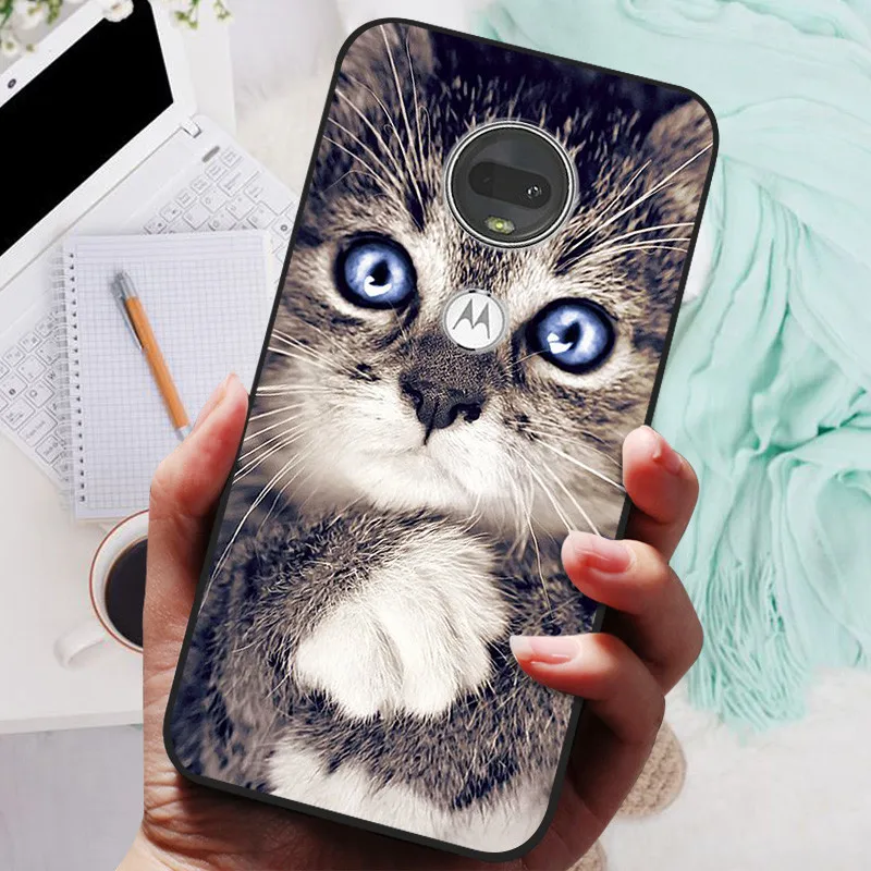 Stylish Soft TPU Protective Case - Fashionable Painted Cover for Motorola Moto G7 Series