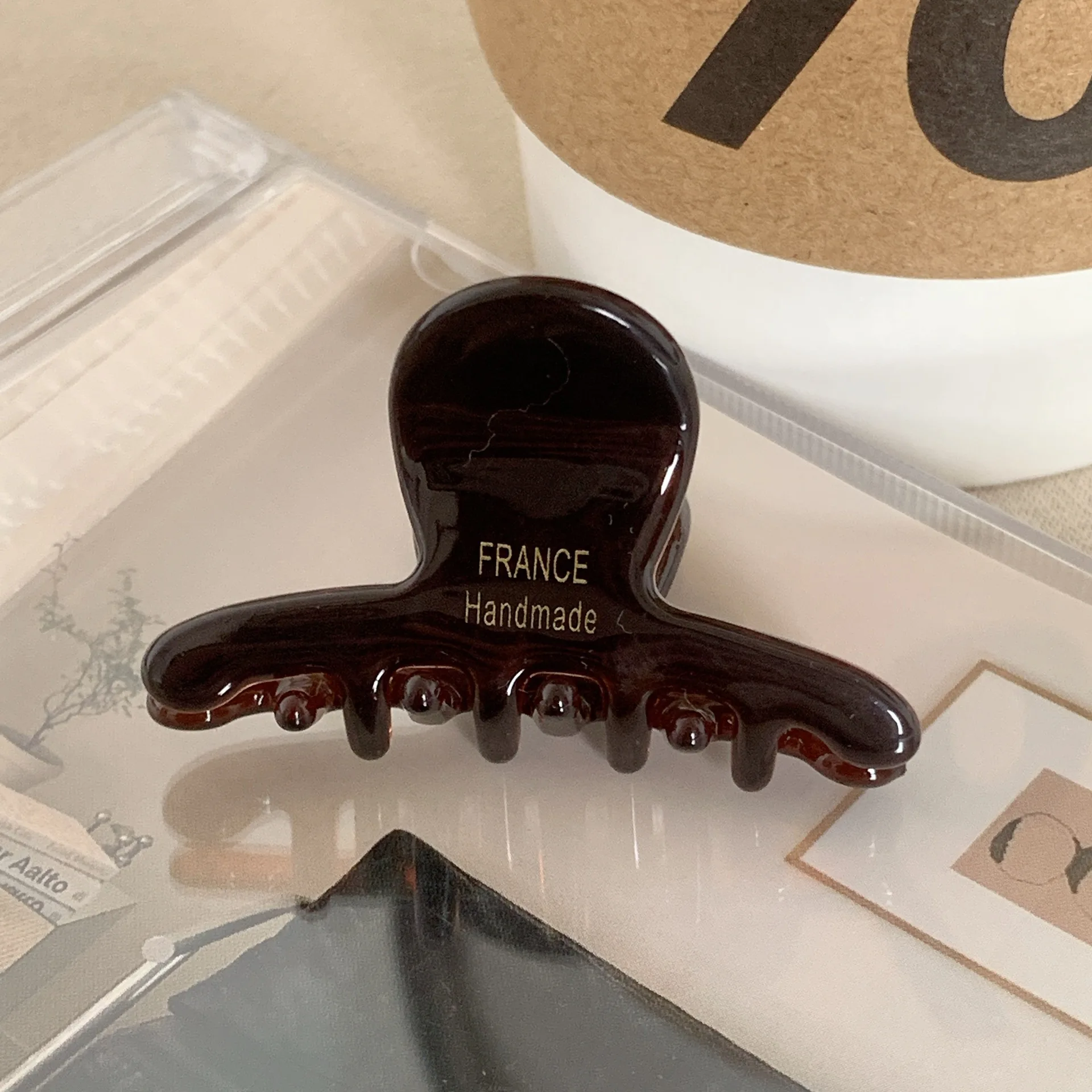 1PC Acetic Acetate Small Grab Clip Half Tie Hair Shark Clip Children's Back of the Head Plate Hair Clip Hair Volume Less Hair Ca