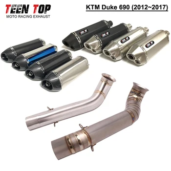 For KTM Duke 690 Exhaust 2012~2017 Year 51m Exhaust Muffler Titanium Muffler Yoshimural Exhaust Stainless Steel Motorcycle Tube
