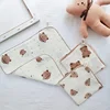 Cotton Baby Face Towel Newborn Baby Items 4 Layer Muslin Baby Bibs Handkerchief Soft Saliva Towel Triangle Feeding Burp Cloths 2