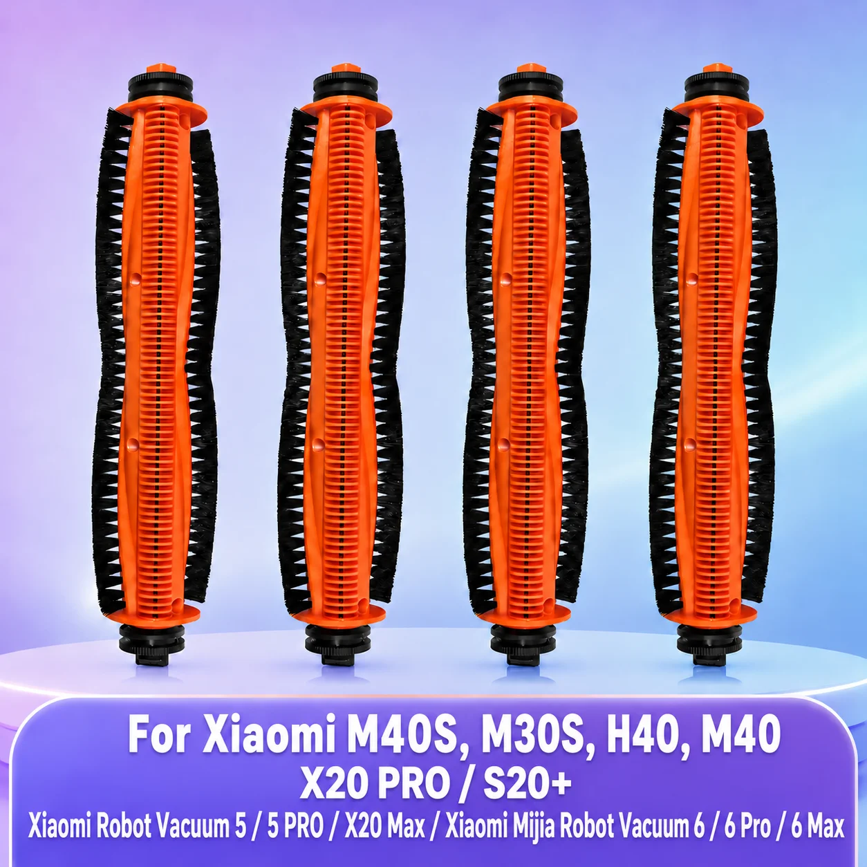 Passend für ( Xiaomi X20 Max/ X20 PRO, Xiaomi Robot Vacuum 5 / 5 Pro / Mijia 5 PRO,Xiaomi Mijia Robot Vacuum 6/ 6 Pro/ 6 Max, Xiaomi M40S / M30S / H40 / M40/ S20+ ) Staubsaugerteile Tricut-Bürste Ersatz Zubehör