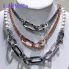 New Necklace 2025 Original Exquisite Jewelry Set Luxury Brand Chain Necklace Bracelet Ring Personalized Women's Memorial Gift