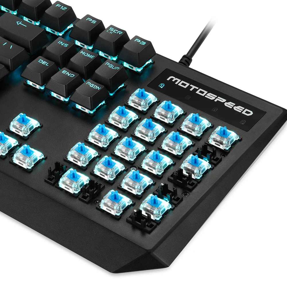 ☆メカニカル式ゲーミングキーボードLEDバックライト付き Motospeed-CK95メカニカルゲーミングキーボード,LEDバックライト