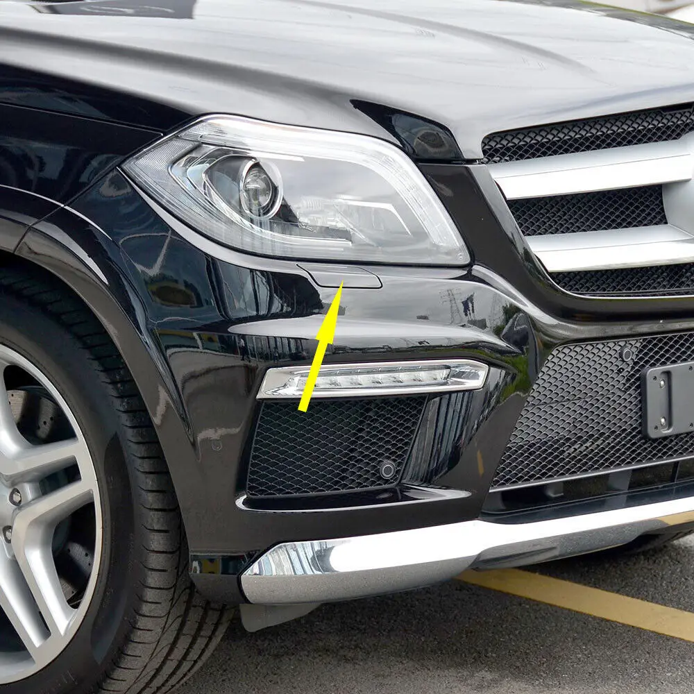 Headlight Cleaning Headlamp Washer Spray Cover Clean Cap for Mercedes Benz X166 GL350 GL166 AMG 2013-