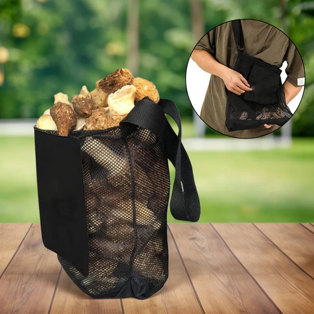Fruit Picking Bag Large Capacity Multipurpose Storage Bag Mushroom Hunting Net Bag for Mushroom Hunting Gathering and Outdoors