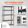 Storage Shelving Unit,Heavy Duty Garage Shelves Metal Organizer Utility Rack,  Kitchen Pantry Basement Bathroom Laundry 1