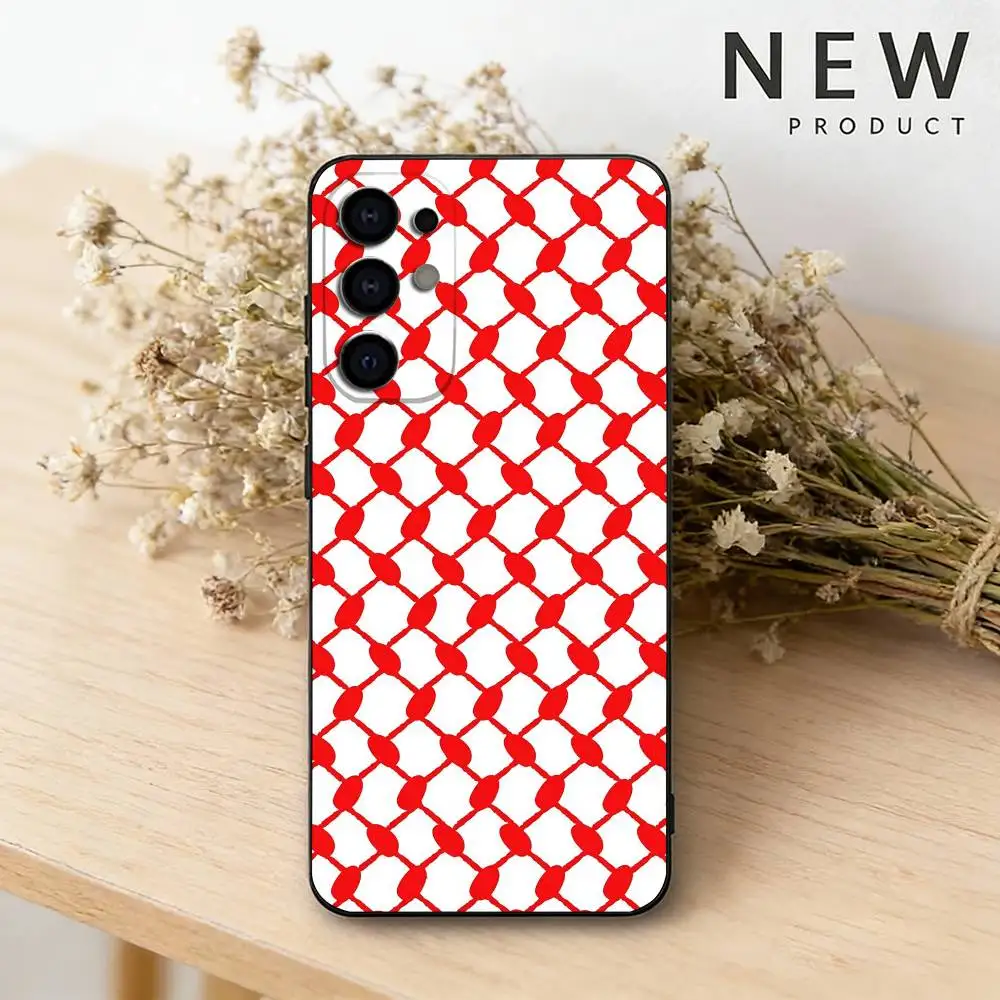 Palestinian Hattah Keffiyeh Design Black Phone Case