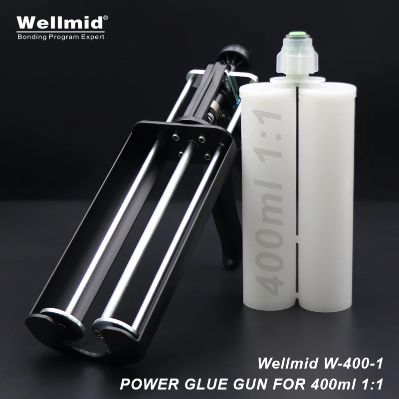 400Ml 1:1 Adesivi Epossidici Pistola Di Erogazione Kit 2K Dispenser Di Miscelazione Portatile A Doppio Tubo Loctite Araldite 3M Cartuccia Ab Pistola P