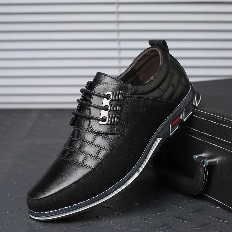 Leather Shoes Casual Leather Shoes for Men Business Shoes Office Comfort Working Footwear Man Loafers Big Size 38-50