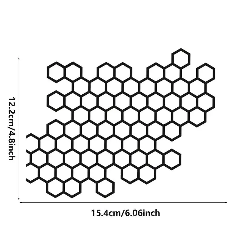 Car Honeycomb Pattern Bumper Decals Body Stickers Motorcycle Decal Car Sticker Decorative For Most Car Models Car Accessories