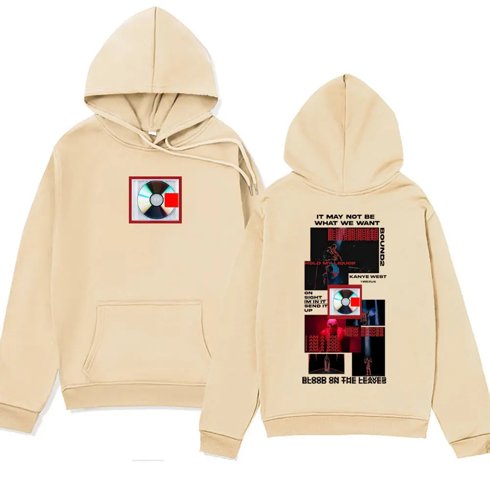Kanye West The College Dropout Print Hoodie Men Women's Hip Hop Fashion Fleece Hooded Sweatshirts Oversized Streetwear Pullover