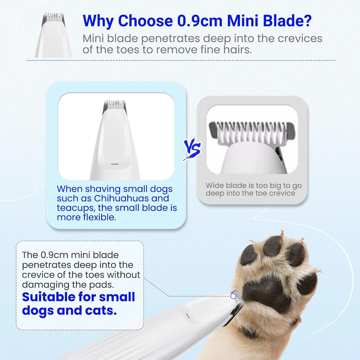Portable LED Pet Paw Trimmer 2