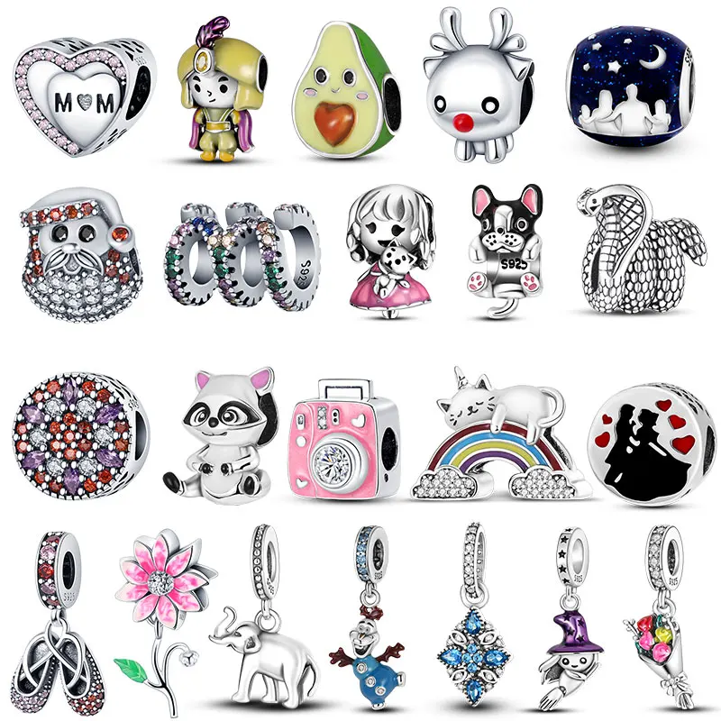Hot Sale 925 Sterling Silver Pendants Camera Gift Star Series Charms Bead Fit Original Pandora Bracelet Necklace Women Jewelry |