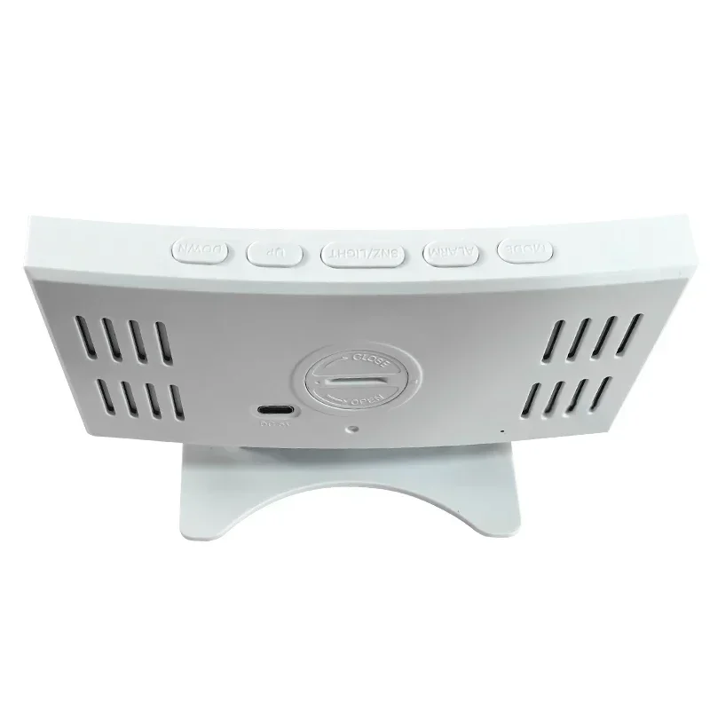 Digital LED Alarm Clock with Temperature Display