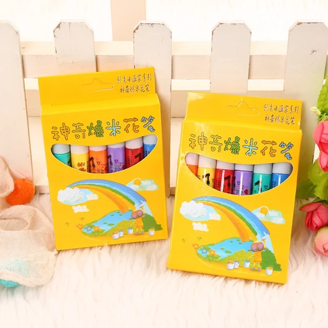 DIY Bubble Popcorn Drawing Pens, Magic Puffy Pens, Popcorn Colors Pens, 3D  Puffy Bubble Art Safe Pen, Magic Popcorn Color Paint Pen Set for Kids