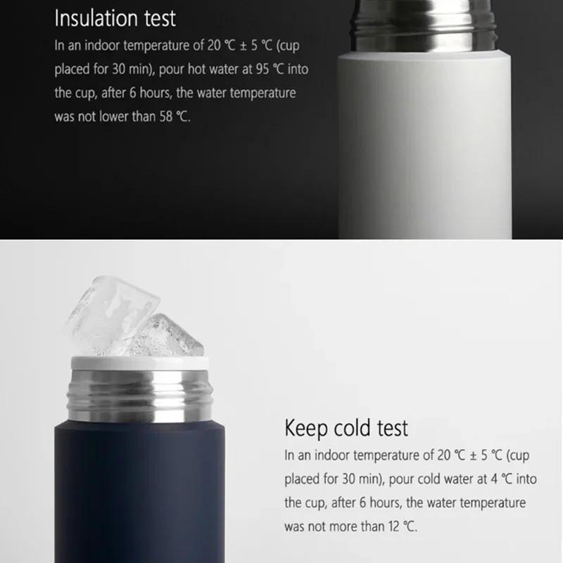 Xiaomi Mijia 350ml Stainless Steel Water Bottle Lightweight Thermos Vacuum Mini Cup Camping Travel Portable Insulated Cup Sport