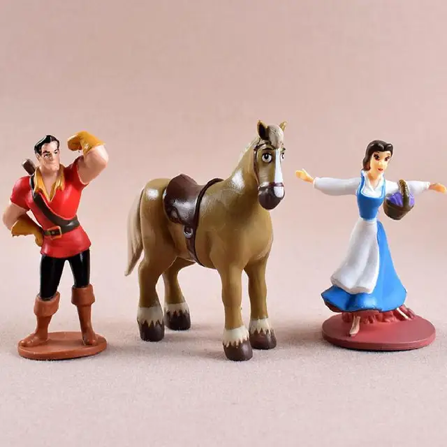 Disney Beauty And The Beast Cartoon Model Action Figure Anime Model Decoration Cake Collection Figurine Toys Gifts For Children 6