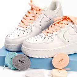 1Pair Flats Shoelaces Off Sneaker White Shoes Lace Classic Flat Double Hollow Woven Shoelaces For AJ/AF Shoelaces