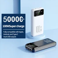 Xiaomi 50000mAh High Capacity 100W Fast Charging Power Bank Portable Charger Battery Pack Powerbank for iPhone Huawei Samsung 2
