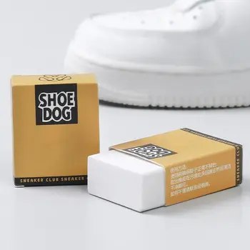 Borrador de limpieza de zapatos de tela de cuero mate, goma blanca, herramienta de limpieza para el cuidado de los zapatos, cepillo de gamuza de piel de oveja