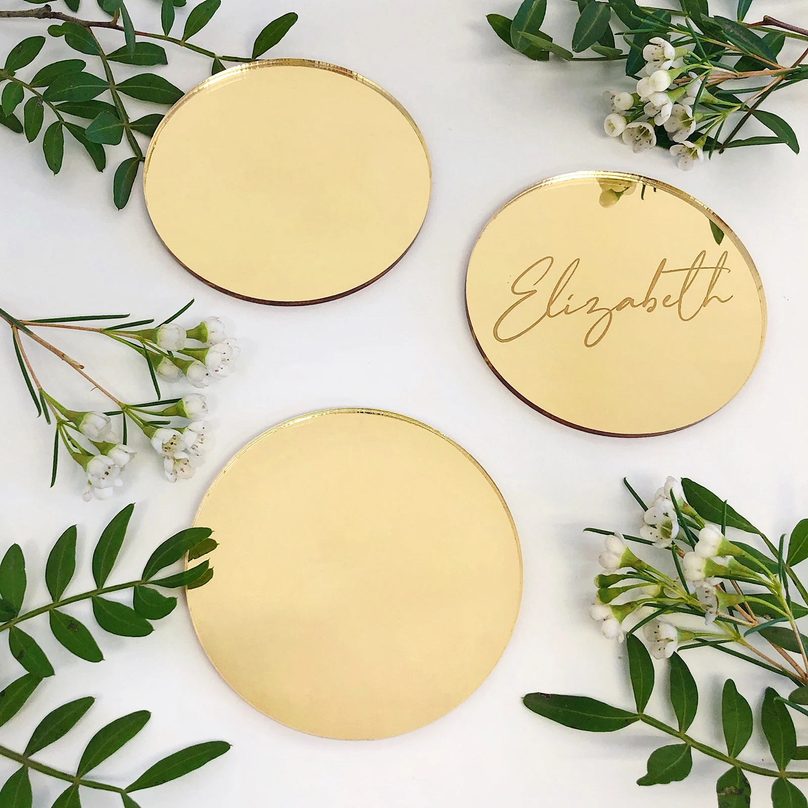 2/3/4/5/6" Acrylic Circle Sheet Disc Round Board for Wedding Place Card Gift Tag Ornament DIY Craft Art Project Painting Carve
