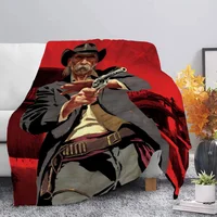 Games Red Dead Redemption 2 Printed Blanket Picnic Blankets Warm Blanket Soft and Comfortable Blanket Home Travel Birthday Gift 2