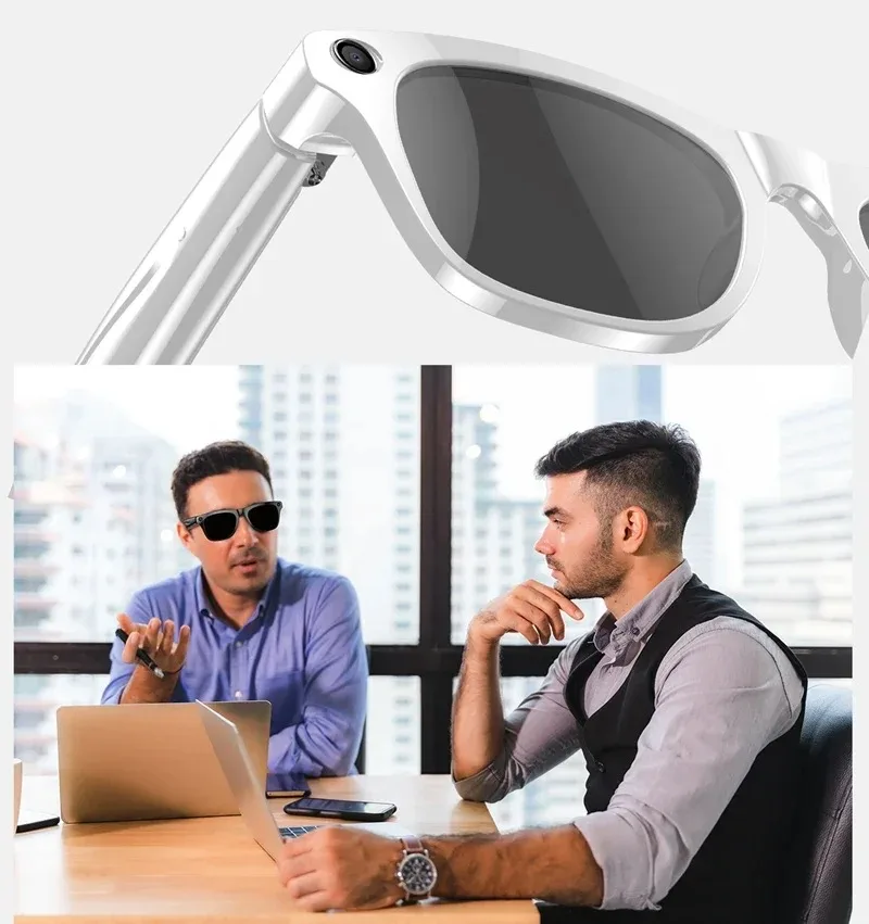 Slimme bril met ai-camera bluetooth-bellen en spraakassistent_voghion.com