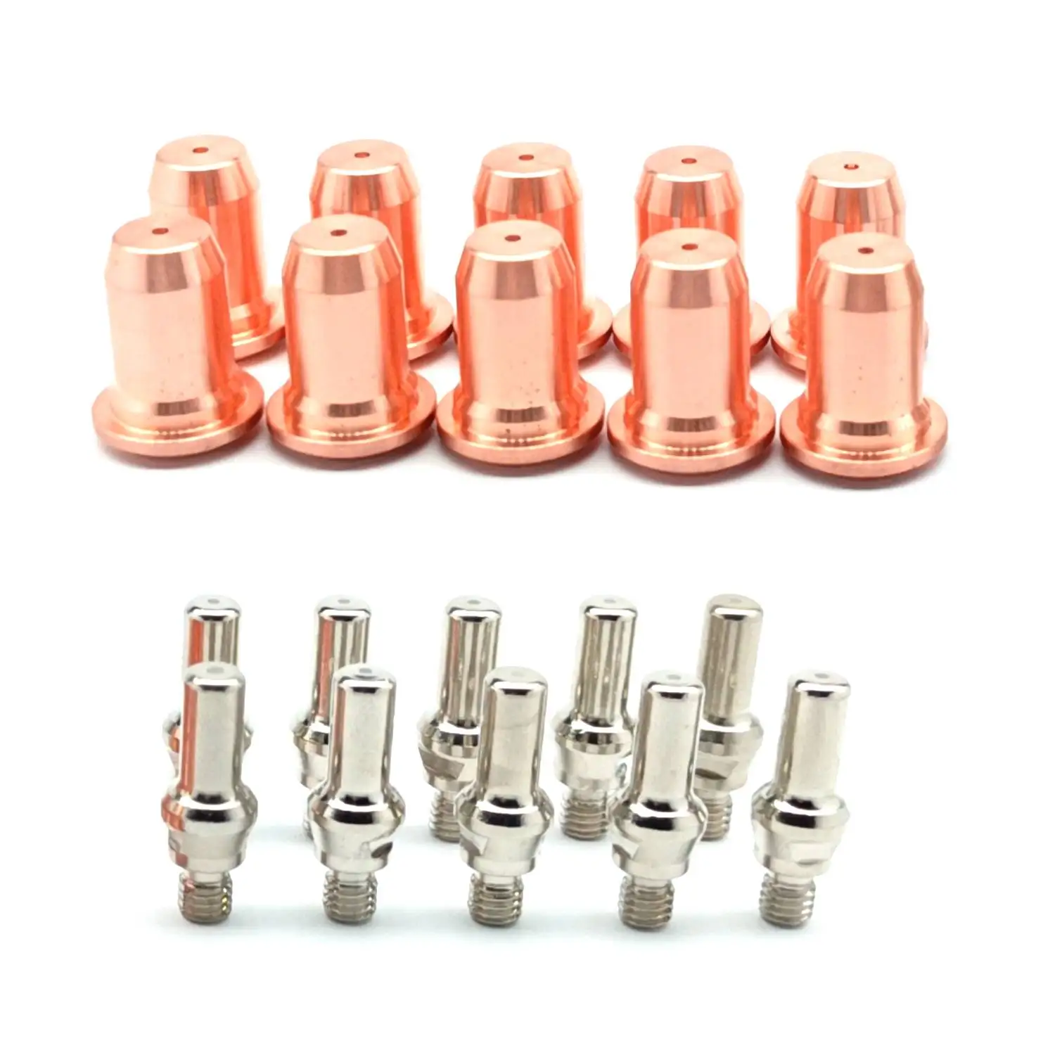 10 Flat Tip 51313P 10 Electrode 52582 PT60 IPT-60 PT-60 PTM-60 IPTM-60 PT-40 IPT-40 PT40 PT 40 60 Plasma Cutter Torch Part