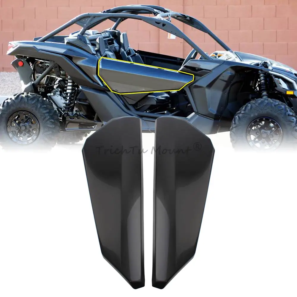 UTV Accessories Front Upper Door Panels Kit Compatible with Can-Am Maverick X3 Max Turbo R RR 2 Doors 2017-2024 #705012862-3 cabinet upper and lower limit door support rod hydraulic oil pull rod tatami gas lift hardware accessories