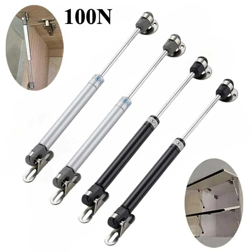 Gas Springs 100N Gas Struts Lift Supports Shocks Soft Close Hinges 2/4Pcs for Storage Box Strut Furniture Cabinet Door Lid