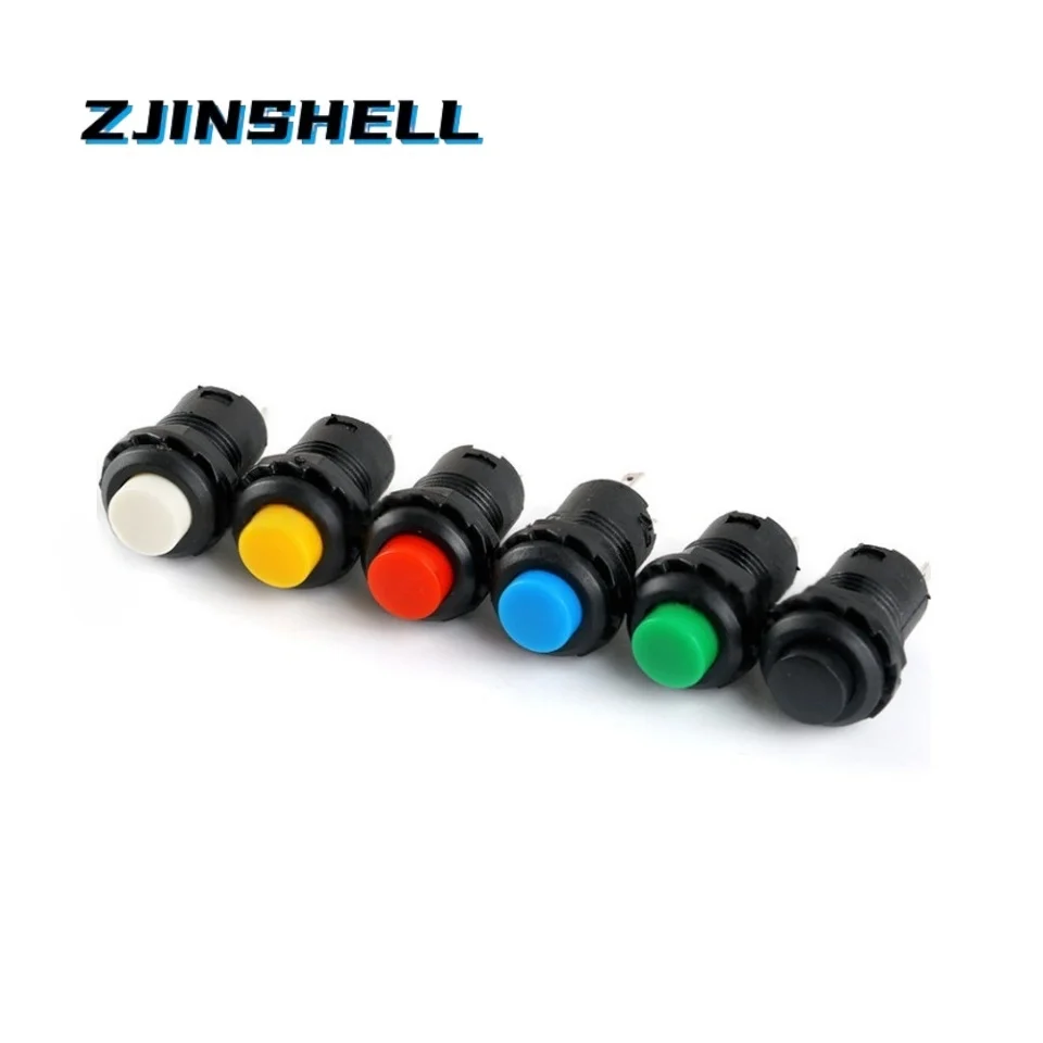 12mm Lock Latching OFF- ON Push Button Switch maintained fixed thumbnail 5