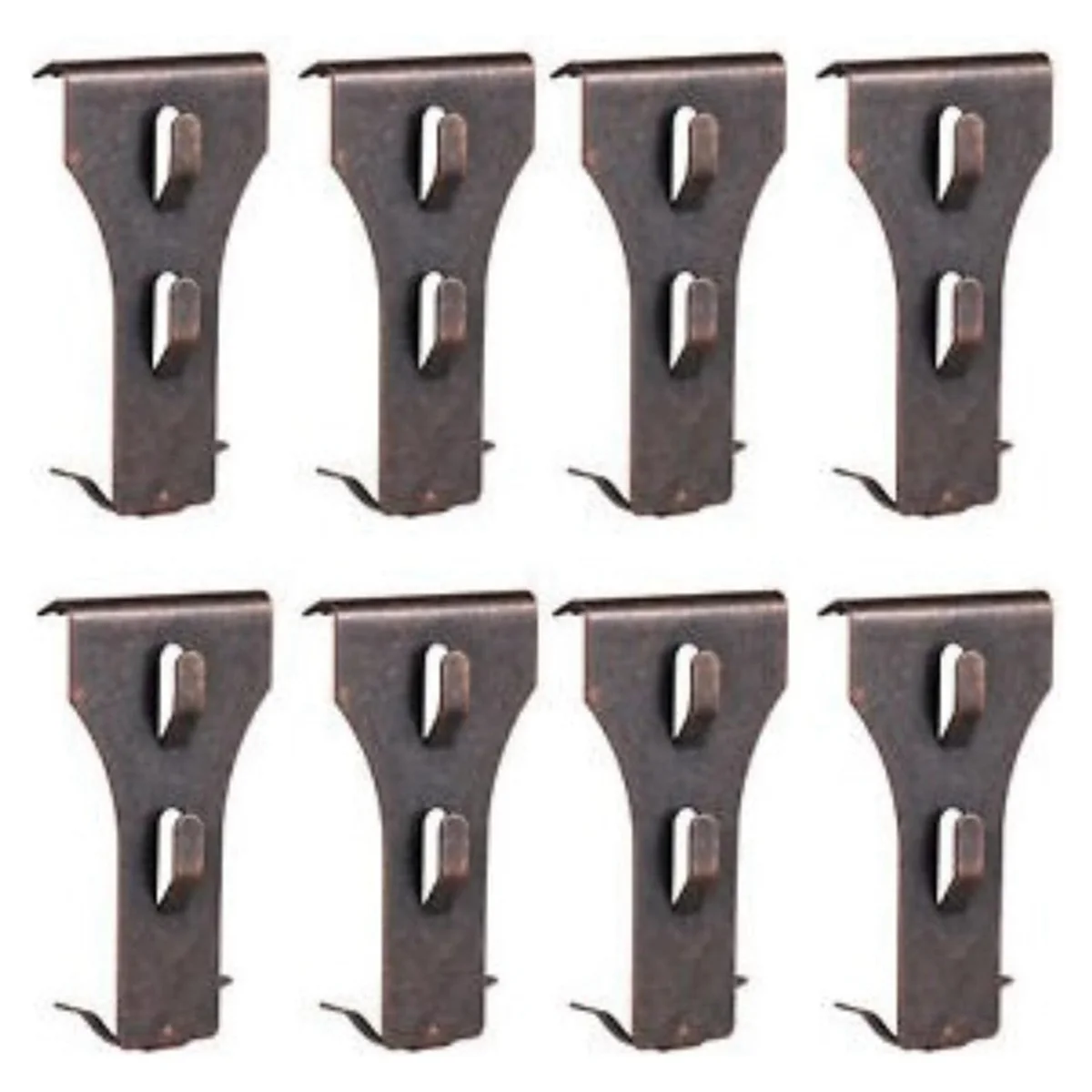 8 Brick Clips for Hanging Brick Hooks Brick Clips for 2-1/4In to 2-3/8In Tall Bricks Metal Brick Hook Spring Steel Clips