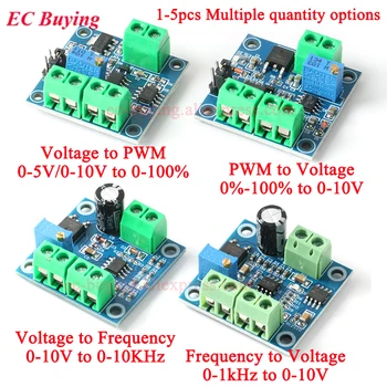 Modulo Convertitore di Frequenza in Tensione PWM 0-1KHz a 0-10V, 0-10KHz da Tensione a Frequenza PWM 0-100% 0-5V Regolabile