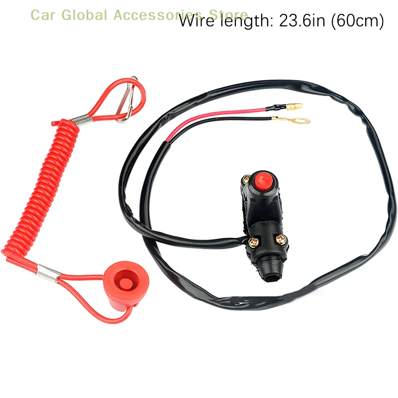 

Tether For Circuit Breaker Of ATV Motorcycle Boat, Emergency Stop Engine Switch Button, Safety Tether Motorcycle Accessories