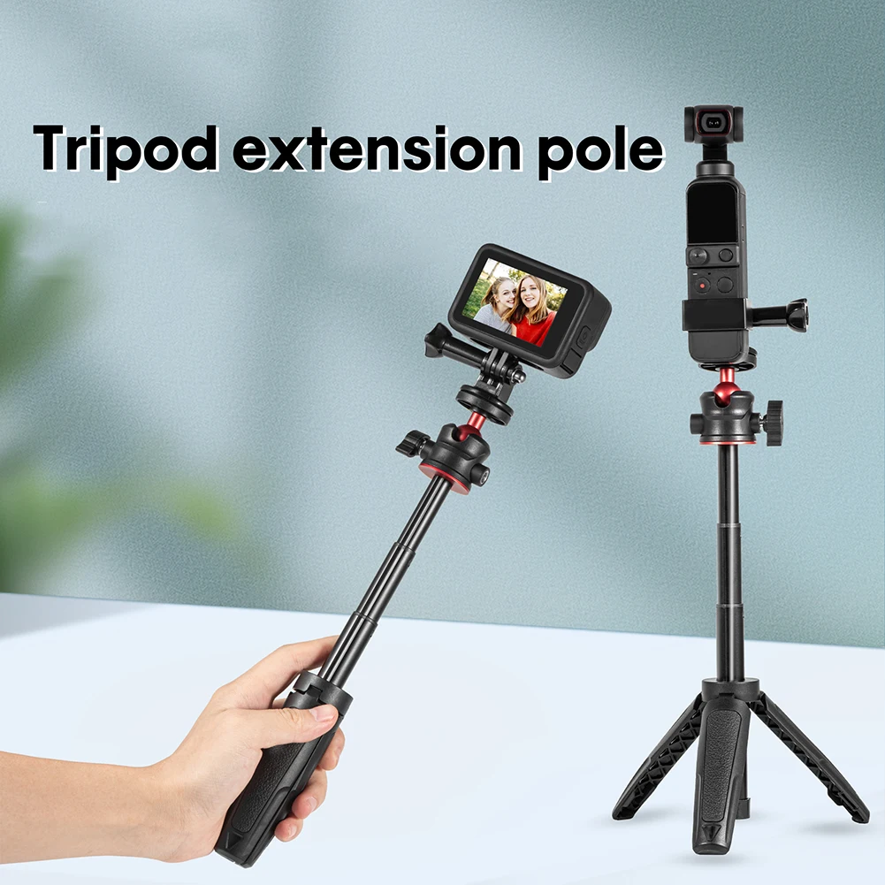 Extension Rod Pole Bar Extension Rod Tripod Extending Selfie Stick Bar for GoPro Hero13/insta360 X4/DJI Action 5 Pro