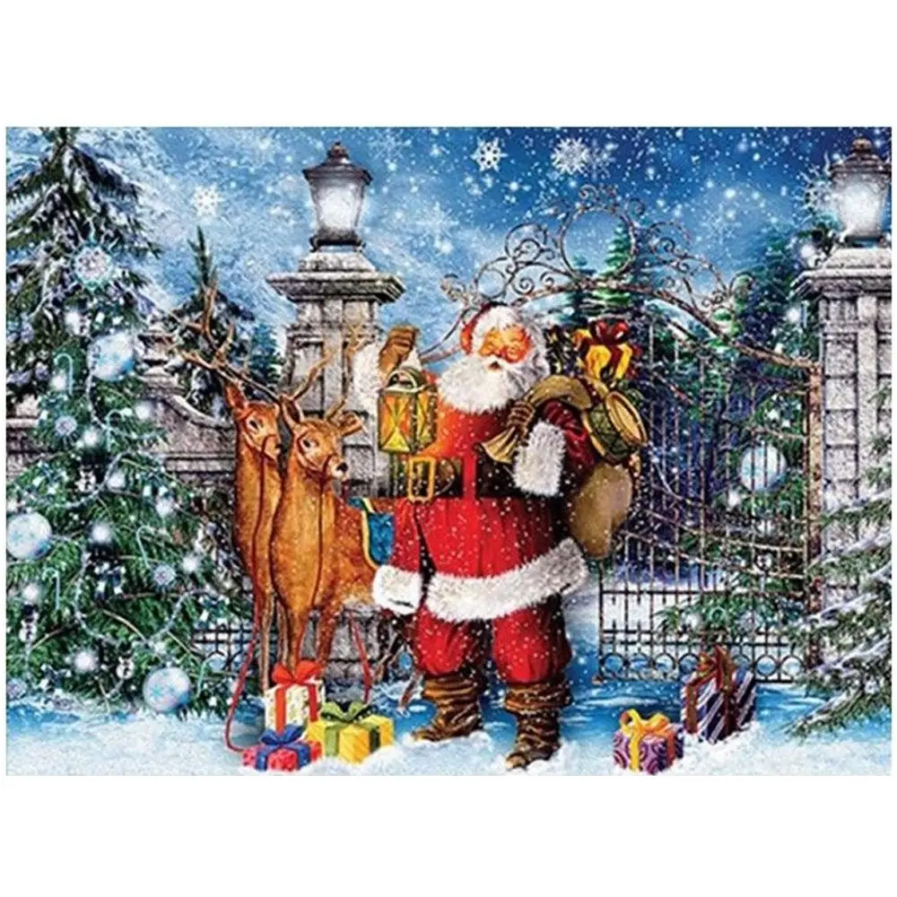 

CHENISTORY Diamond Mosaic Santa Claus Picture Rhinestones Diamond Painting Winter Embroidery Cross Stitch Handicraft Wall Art