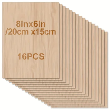 Natural Craft Wood Sheets for Laser Engraving & DIY 1