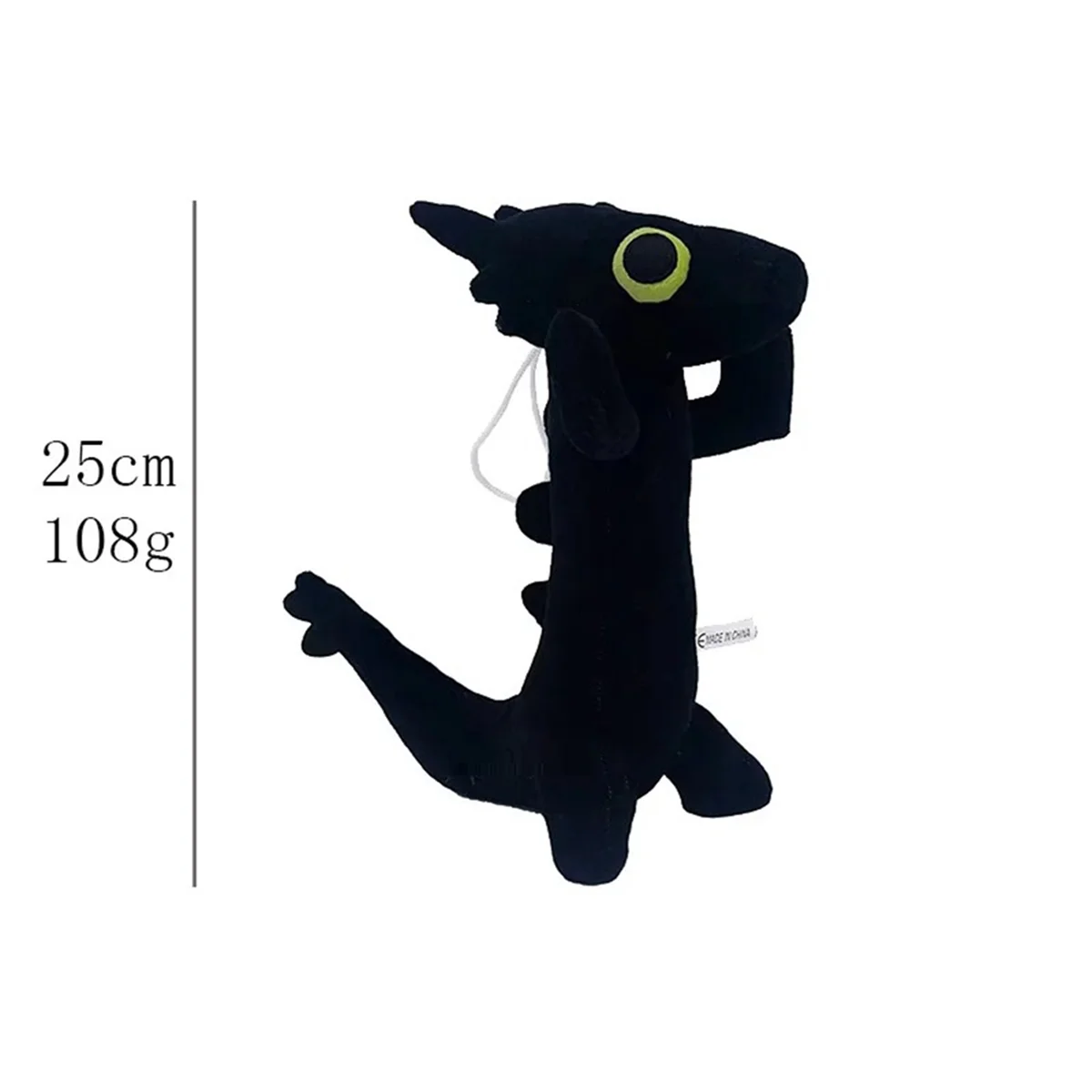Toothless Dancing Meme Plush Toy Dancing Dragon Stuffed Soft Animals Plushies 25cm Doll Anime Game Room Pillow Black 5