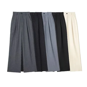 بنطلون طويل أنيق مطوي 1