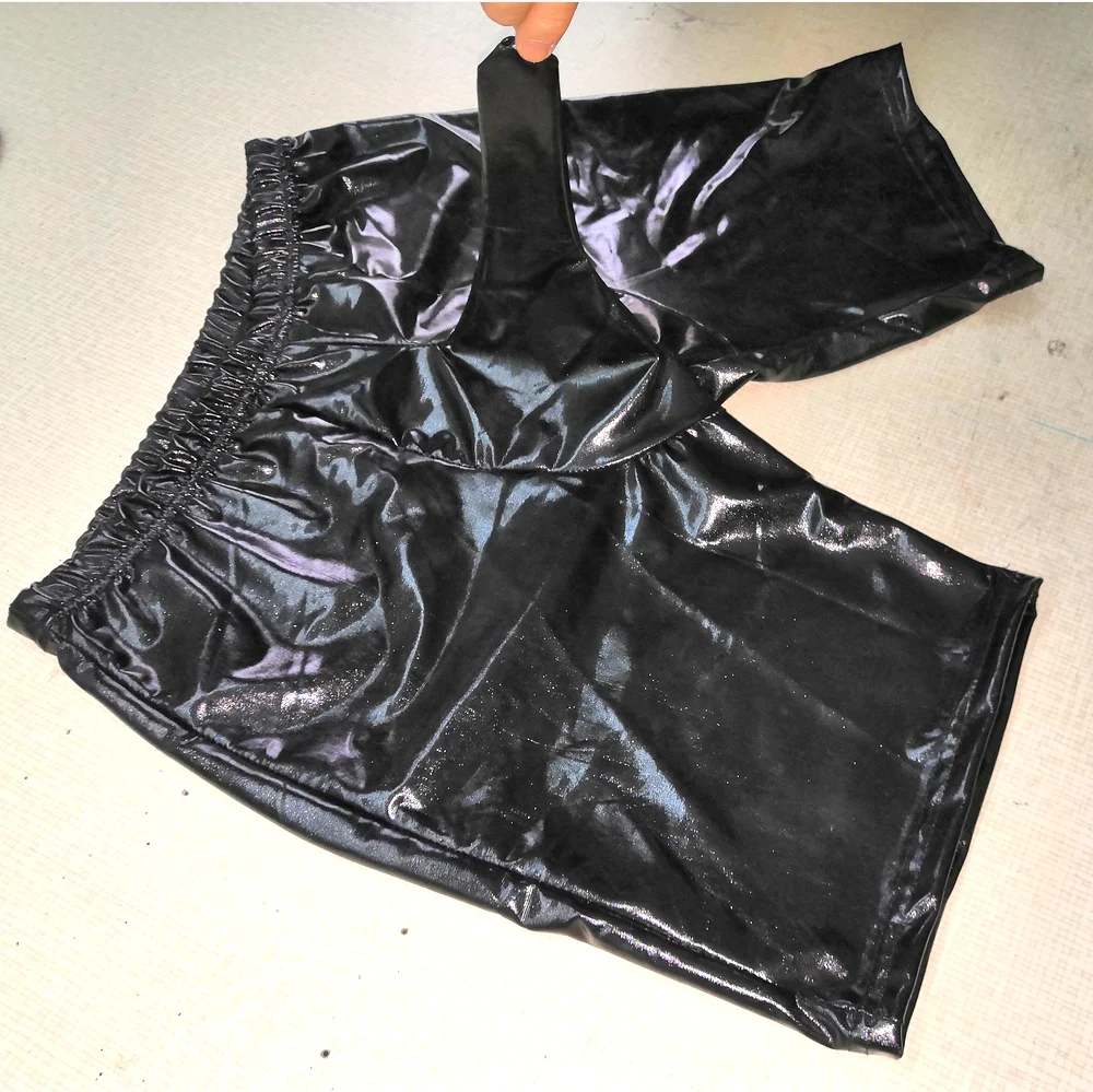 Sexy Mens lingerie Faux Leather boxers Short Pants Latex gay Costume Fetish Sexy Costume PVC sexy pants For Men ecowalson cosplay underpants men leather chaps