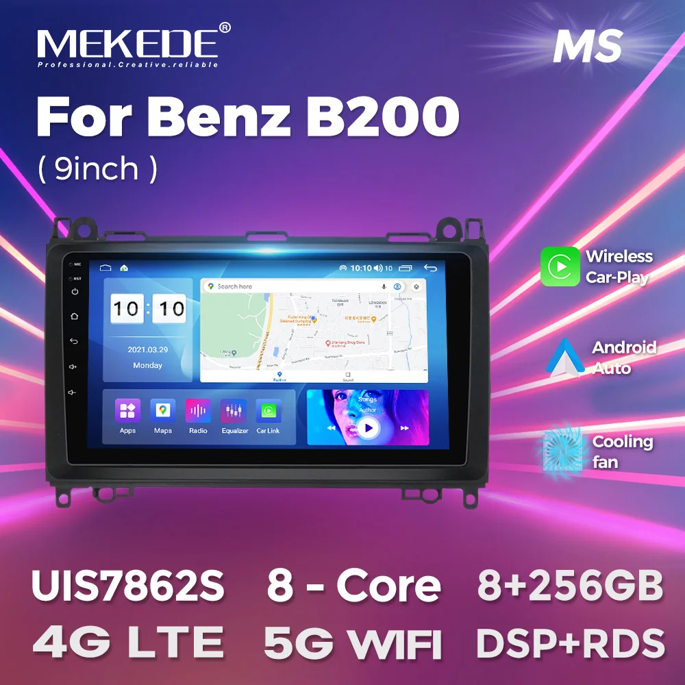 6인치 차량 스피커 MEKEDE 메르세데스 벤츠 B 클래스 비아노 비토 W245 B200 2005-2012 용, 안드로이드 9 인치 스크린, 자동차 스테레오 와이파이, 2 딘 카플레이 DSP 6인치 차량 스피커 MEKEDE 메르세데스 벤츠 B 클래스 비아노 비토 W245 B200 2005-2012 용, 안드로이드 9 인치 스크린, 자동차 스테레오 와이파이, 2 딘 카플레이 DSP