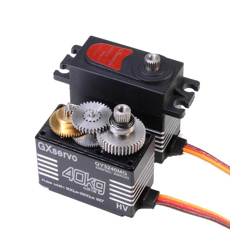 2Pcs Waterproof 35kg 40kg digital servo metal gear high speed 25T arm for 1/8 Sercos rc1/10 RC baja crawler Cars boat free gift 3