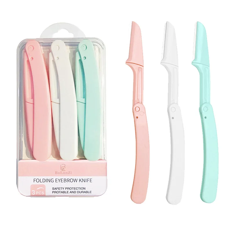 Eyebrow Trimmer Set Eyebrow Razor Set Eyebrow Trimmer Blade Eyebrow Razor Eyebrow Trimmer Face Shaver Facial Hair Remover Hair Shaver Eyebrow Trimmer Blade Shaver Portable Face Razor Epilation Hair Removal Cutters Safety Razor Woman Makeup