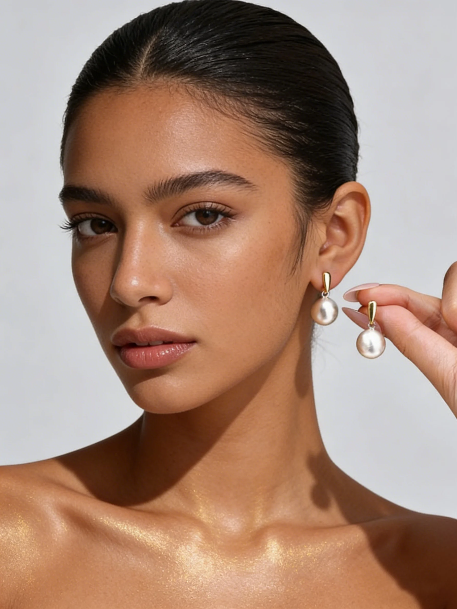 Minimalistische Elegante Gebürstete Kugel-Ohrstecker für Frauen Hochwertige Modische Koreanische Schmuckstücke Vielseitiger Täglicher Schmuck Geschenk