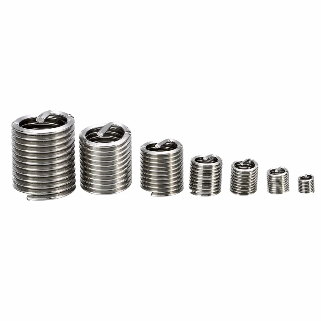 

30pc Wire Screw Threaded Insert Thread Helicoil Coiled Repair Tool Fasten Wear Resistance Stainless Steel M3 M4 M5 M6 M8 M10 M12