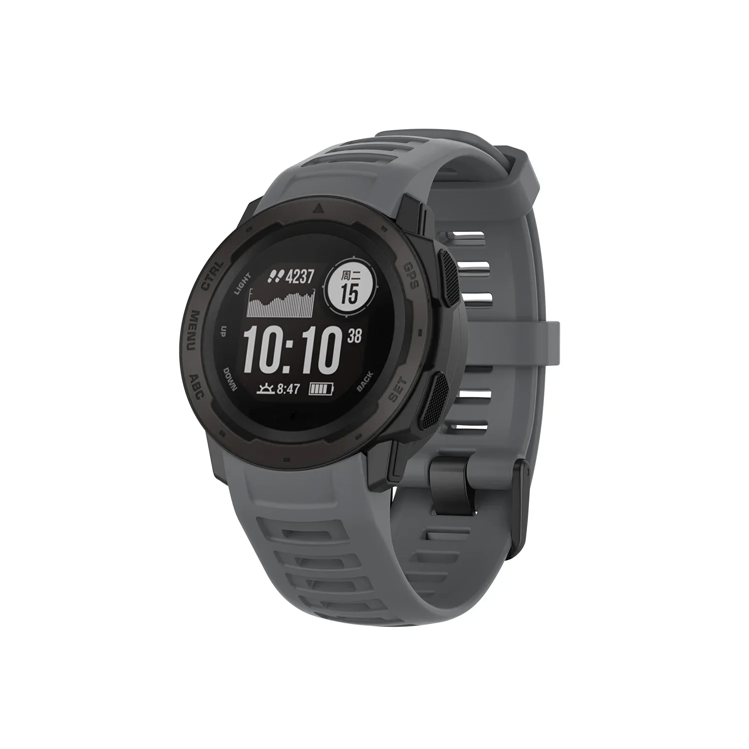 Silicone Wristband - Compatible with Garmin Instinct Series Smartwatches