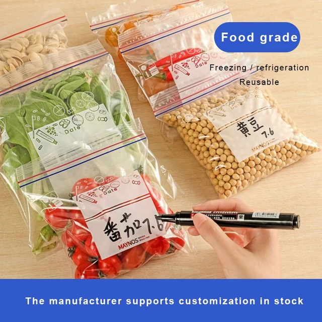 Sacs d'emballage en plastique, sac de conservation des aliments, sac de  fermeture réutilisable pour congélateur Sandwich, cuisine réfrigérateur  conservation des aliments - AliExpress