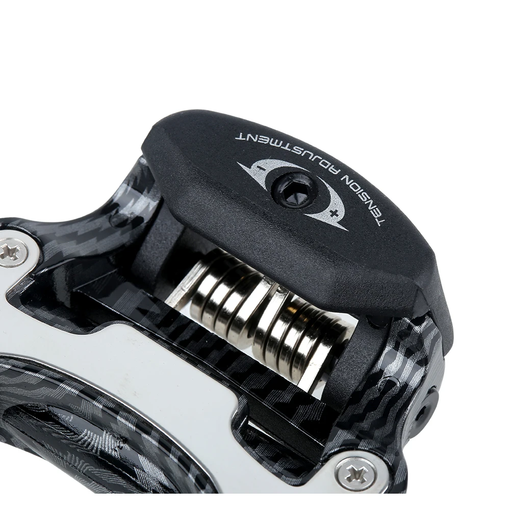 RACEWORK Road Bike Pedal Nylon+Carbon Fiber Self-locking Bicycle Locking Pedals Ultra Light 2Bearings+DU For SPD Keo